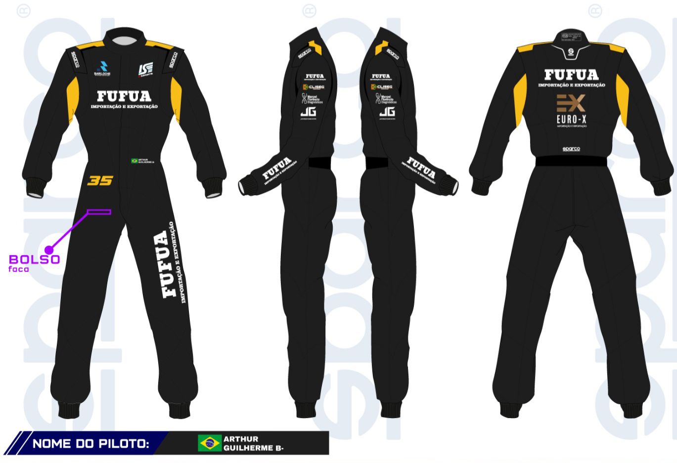 Arthur com a equipe San Race